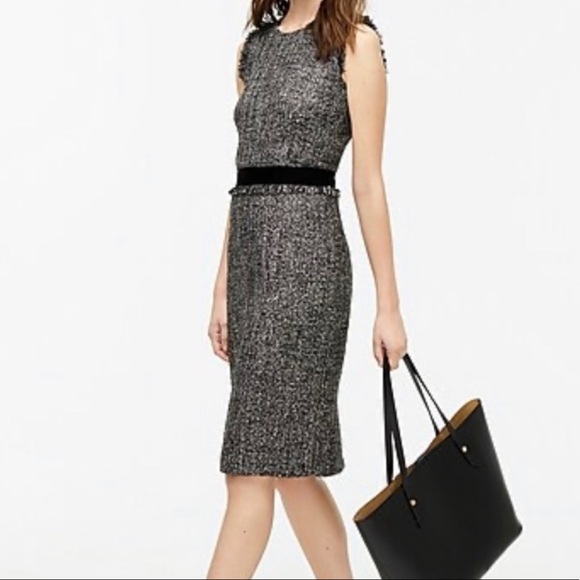 NWT- Jcrew sheath dress in tweed - Picture 1 of 13